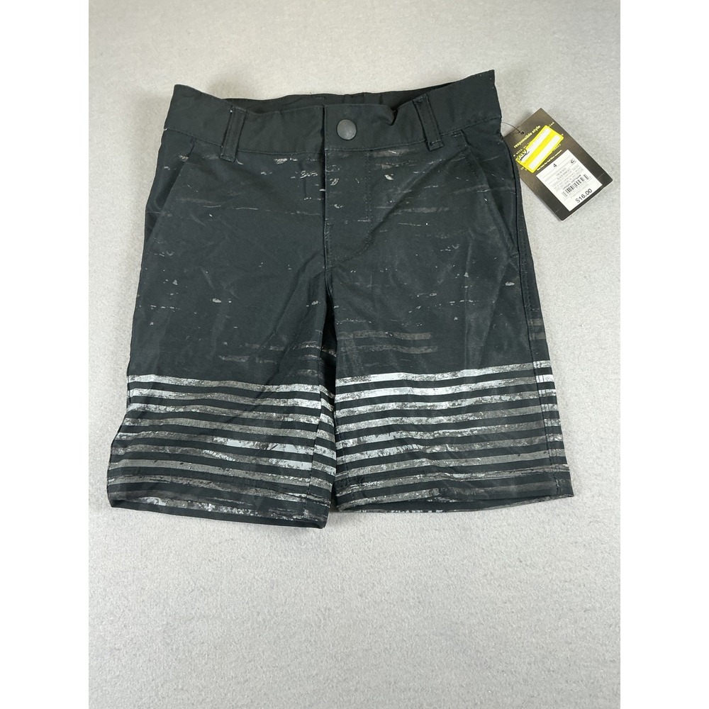Art Class Boys Black Hybrid Swim Shorts Size 4 NWT UPF 50 Beach Surf